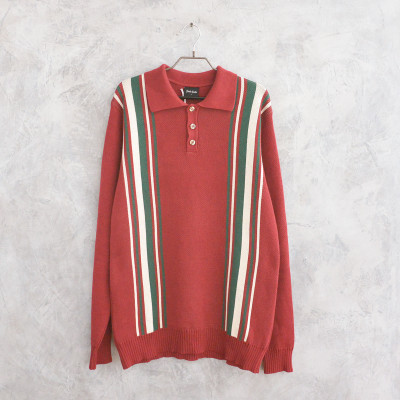 Striped Knit Polo