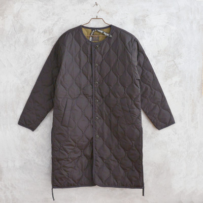 Military Crew Neck Down Coat