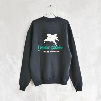 Premium Black Crewneck Puff Print