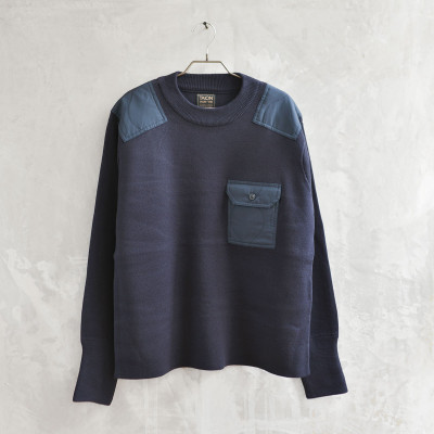 Military Crew Neck Knit
