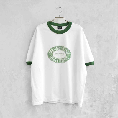 Boxy Jazz Ringer Tee