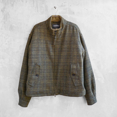 Fluffy Wool Harrington Jacket